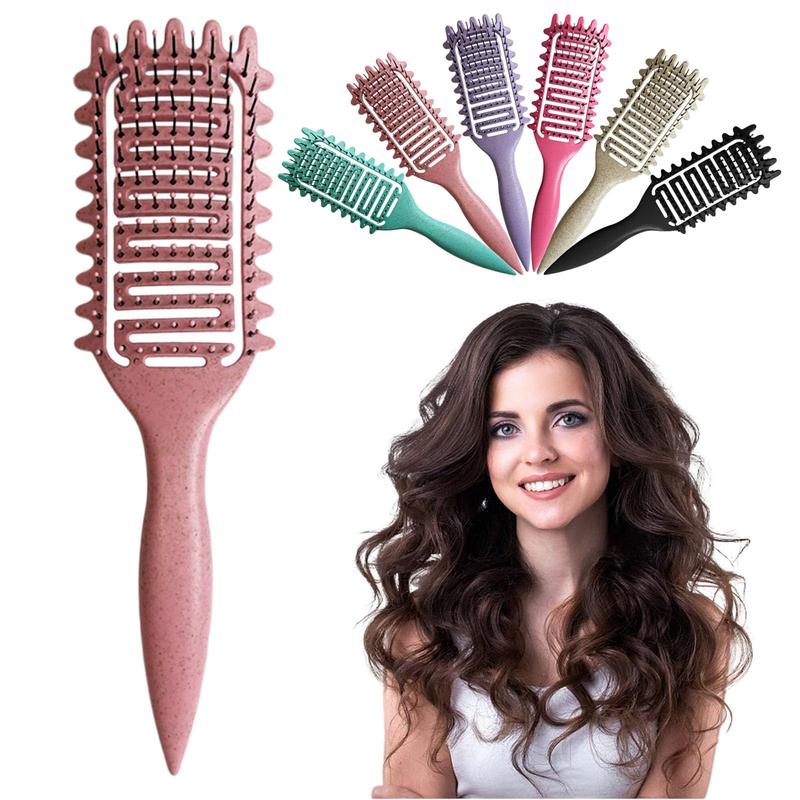 Curly Hair Brush, Hollow Out Curl Define Styling Brush, Beard Comb, Styling Detangling Brush, Multi-purpose Home Styling Tools