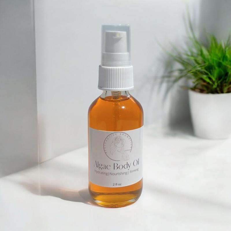 Algae Body Oil Ultimate Luxury - Algae, Green Caviar, Green Tea- Firm, Bright, Restore and Moisturize - After Shower Oil