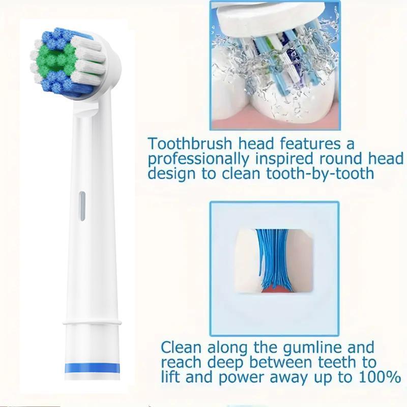 Electric Toothbrush Set, 1 Count USB Rechargeable Toothbrush & 8 Counts Replaceable Brush Heads, Oral Care Product for Adults