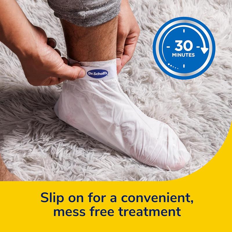 Dr. Scholl's Dry, Cracked Skin, Ultra Hydrating Foot Mask, 3 Pairs Moisturizing Socks: Intensely Moisturizes Repairs and Softens Rough Dry Skin with Urea & Essential Oils for Dry Cracked Feet