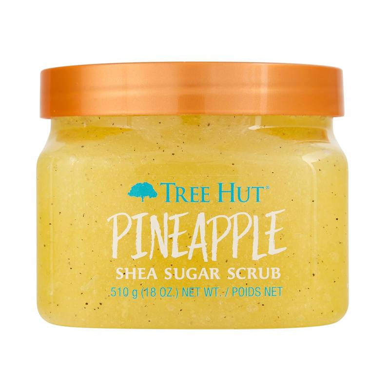 Tree Hut Pineapple Shea Sugar Scrub | Exfoliating Body Scrub Removes Dead, Dry Skin for a Soft & Hydrated Feel | Nourishing Essential Body Care | 18 Fl Oz. Tree Hut