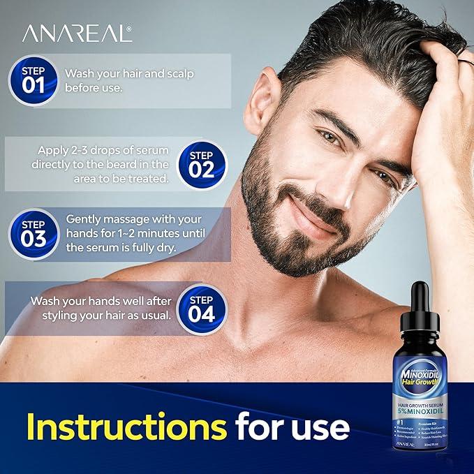 5% Minoxidil for Men and Women KIT, Minoxidil for Men Beard, Minoxidil for Men Hair, Monoxide for Men Hair, Minoxidil for Women, Minoxidil Hair Growth, Minoxidil Beard Growth Oil, Minoxidil 5 Percent