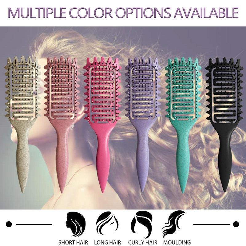 Curly Hair Brush, Hollow Out Curl Define Styling Brush, Beard Comb, Styling Detangling Brush, Multi-purpose Home Styling Tools