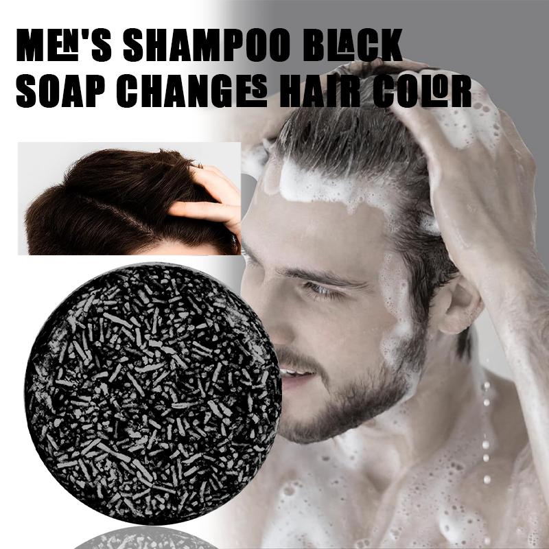 Black Hair Shampoo Soap improves hair color and texture by using natural botanical ingredients He Shou Wu and Side Cedar Leaf to make hair color softer and shinier.