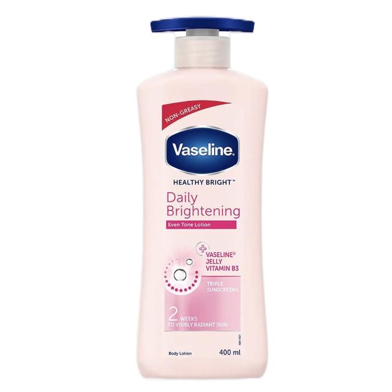 Vaseline Daily Brightening Lotion Even Tone 600 mL 2 Pack - Lightweight & Non-Greasy Formula for Radiant Skin - Body Care Comfort Cosmetic Comfort Cosmetic