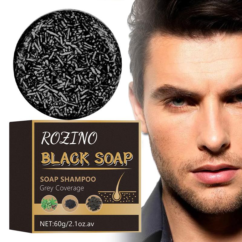 Black Hair Shampoo Soap improves hair color and texture by using natural botanical ingredients He Shou Wu and Side Cedar Leaf to make hair color softer and shinier.