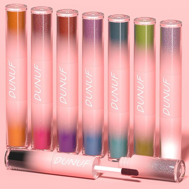 Double-ended Liquid Eyeshadow, 1 Count Long Lasting Shimmering Eye Shadow, Waterproof and Sweat Resistant Eye Makeup Products for Women & Girls