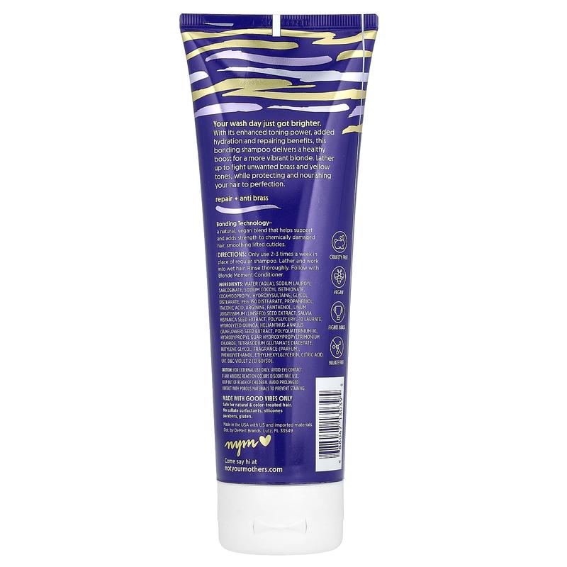 Not Your Mother's Blonde Moment, Tone & Repair Purple Shampoo,  For Blonde, Highlighted & Silver Hair, 8 fl oz (237 ml)