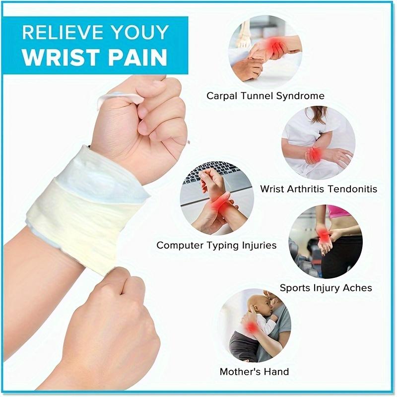 Danshen Steam Wristband Steam Wrist Heating Patch Warm Wrist Band Wrist Heating Patch Warm Patch Tendon Sheath Warm Wrist Band, Suitable for Gamers Office Users