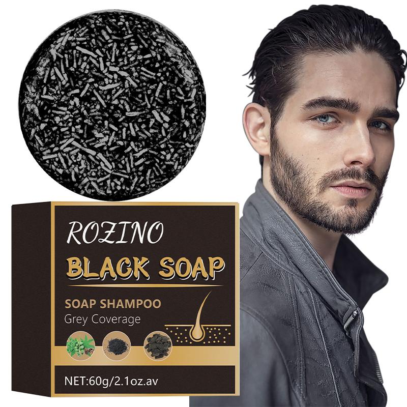 Black Hair Shampoo Soap improves hair color and texture by using natural botanical ingredients He Shou Wu and Side Cedar Leaf to make hair color softer and shinier.