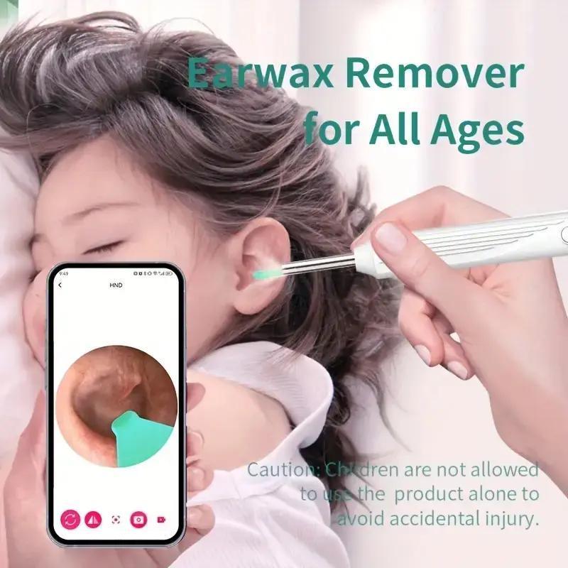 Rechargeable Ear Wax Removal Tool, Ear Cleaning Kit with Camera & Accessories, Ear Cleaning Kit for Kids & Adults