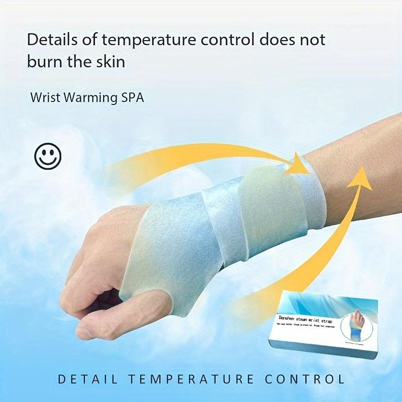 Danshen Steam Wristband Steam Wrist Heating Patch Warm Wrist Band Wrist Heating Patch Warm Patch Tendon Sheath Warm Wrist Band, Suitable for Gamers Office Users