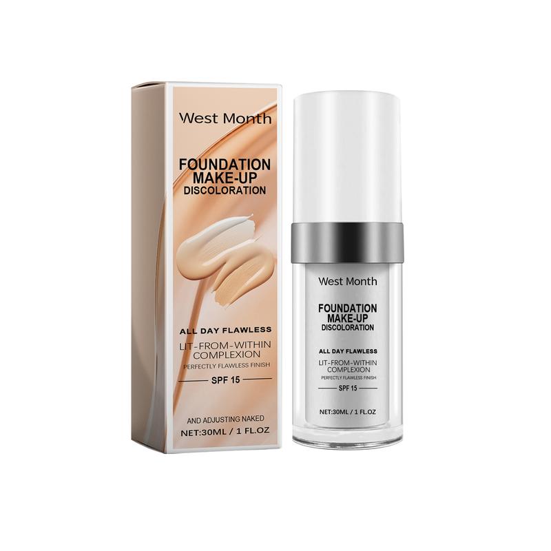 Color Changing Foundation Liquid Base Makeup Change To Your Skin Tone By Just Blending, white full coverage foundation, Makeup Foundation BB Concealer Blemish Balm  Cosmetic Cream