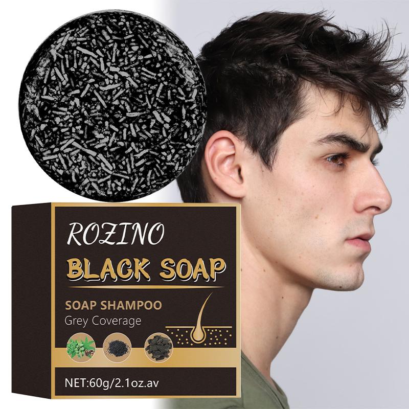 Black Hair Shampoo Soap improves hair color and texture by using natural botanical ingredients He Shou Wu and Side Cedar Leaf to make hair color softer and shinier.