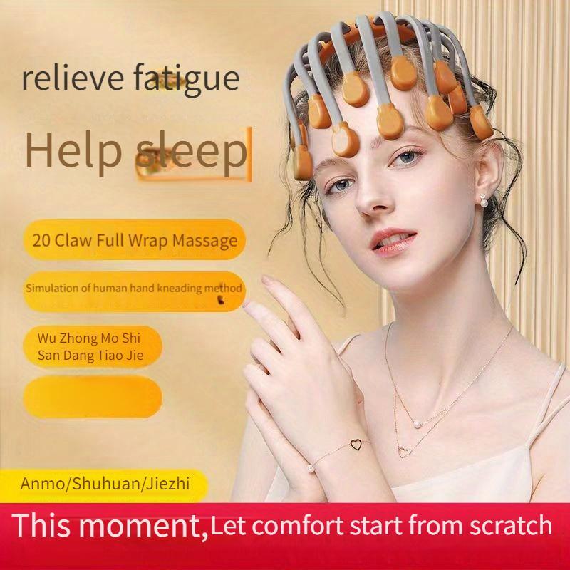 8-claw Design Head Massager, Smart Head Stress Relief Massage Tool, Comfort Deep Tissue Massage Machine, Gift for Firends