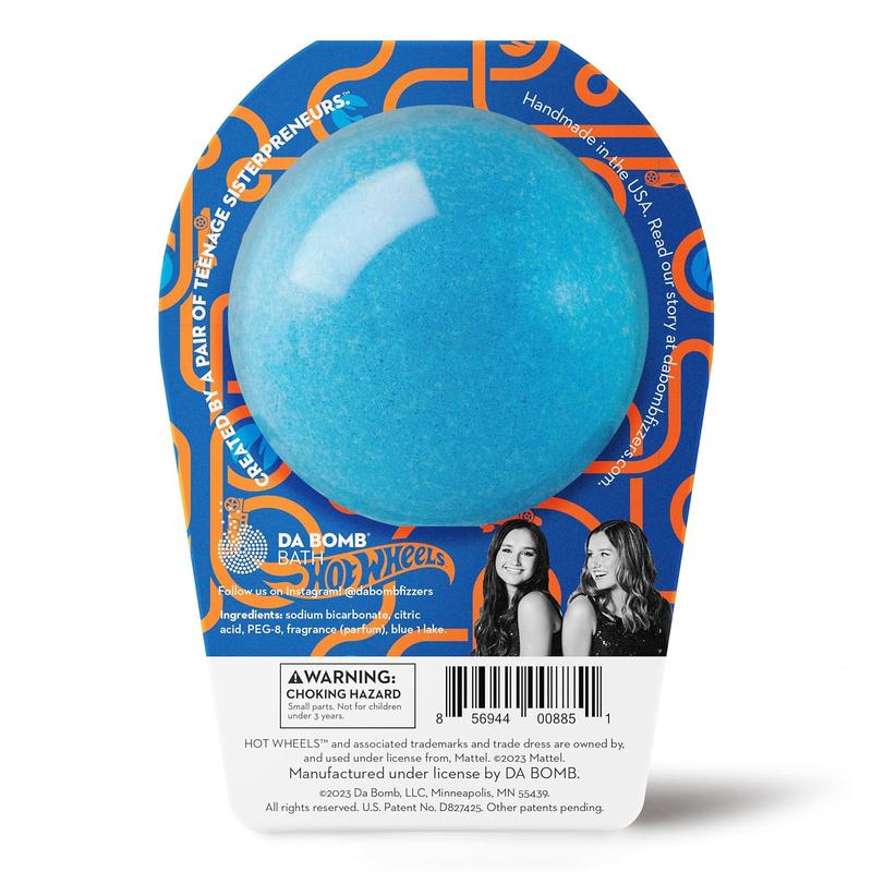 DA BOMB Hot Wheels Blue Bath Bomb, 7oz