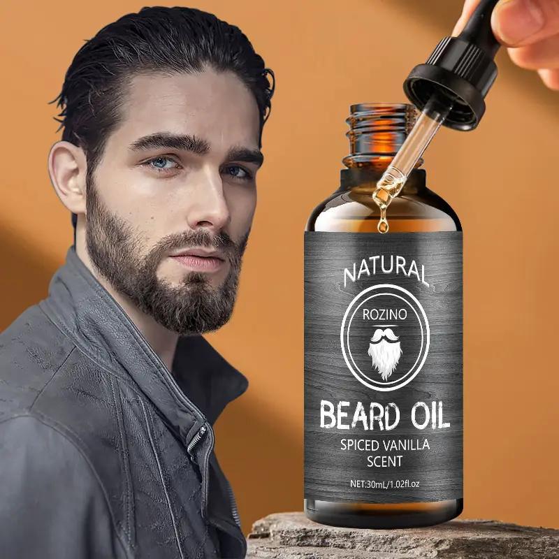 Fashion 30ml Beard Oil, 1 Count Natural Beard Care Essential Oil For Men, Beard Smoothing & Hydrating Oil