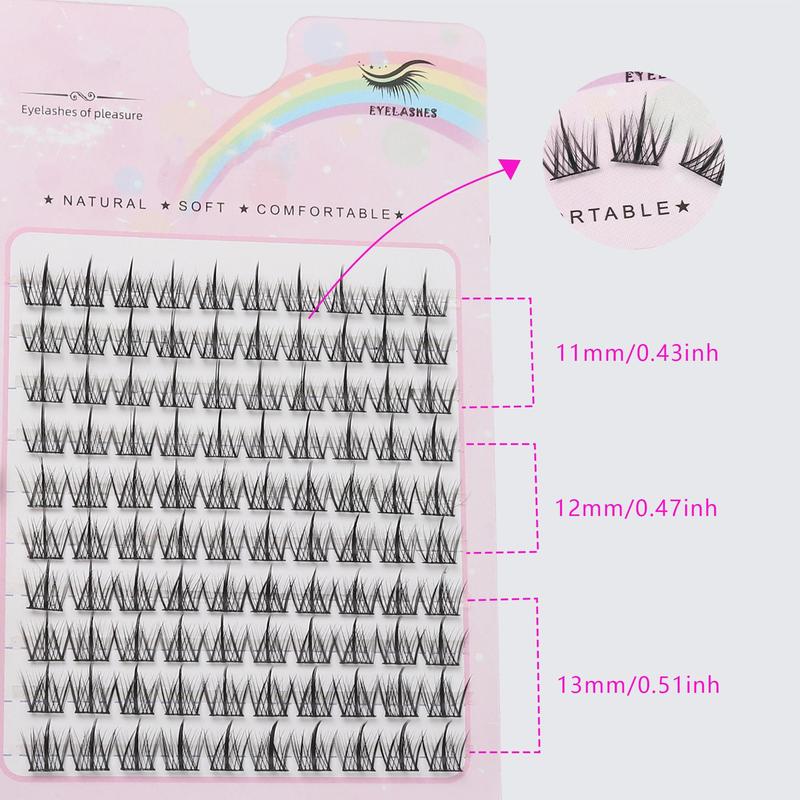 Reusable Individual False Eyelashes, 500pcs set Natural Look Eyelash Extensions, Self Grafting Curl Eyelashes, False Eyelashes for Women & Girls