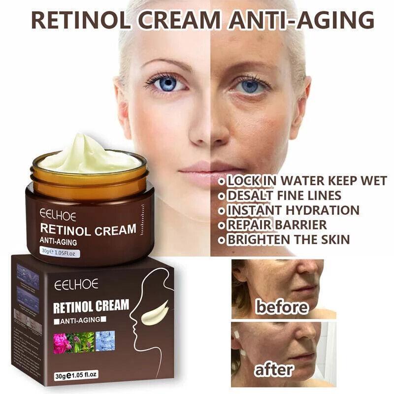 EELHOE Retinol Cream Anti-wrinkle & Anti-aging Retinol Face Cream Firming & Tightening Deep Moisture Hydrate Moisturizer Skincare