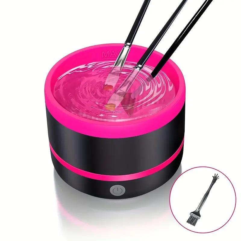 Electric Makeup Brush Cleaning Tool, USB Rechargeable Automatic Makeup Brush Cleaner, Professional Makeup Tools for Women