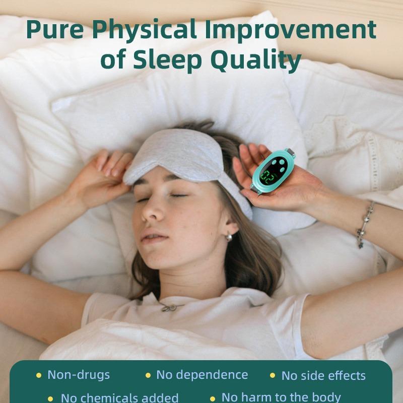 Microcurrent Smart Sleep Instrument, Low Frequency Pulse Sleep Aid Tool for Stress Relief, Personal Care Products for Women & Men