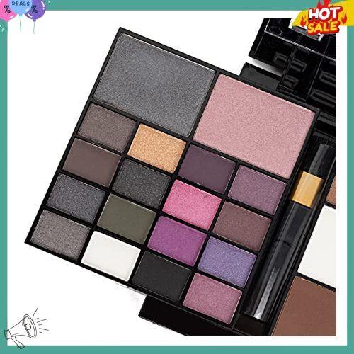 All In One Makeup Gift Kit - Ultimate Color Combination - 36 Eyeshadow, 28 Lip Gloss, 3 Blusher, 4 Concealer, 3 Contour Powder, 3 Brushes, 1 Mirror, 74 Colors Palette Set