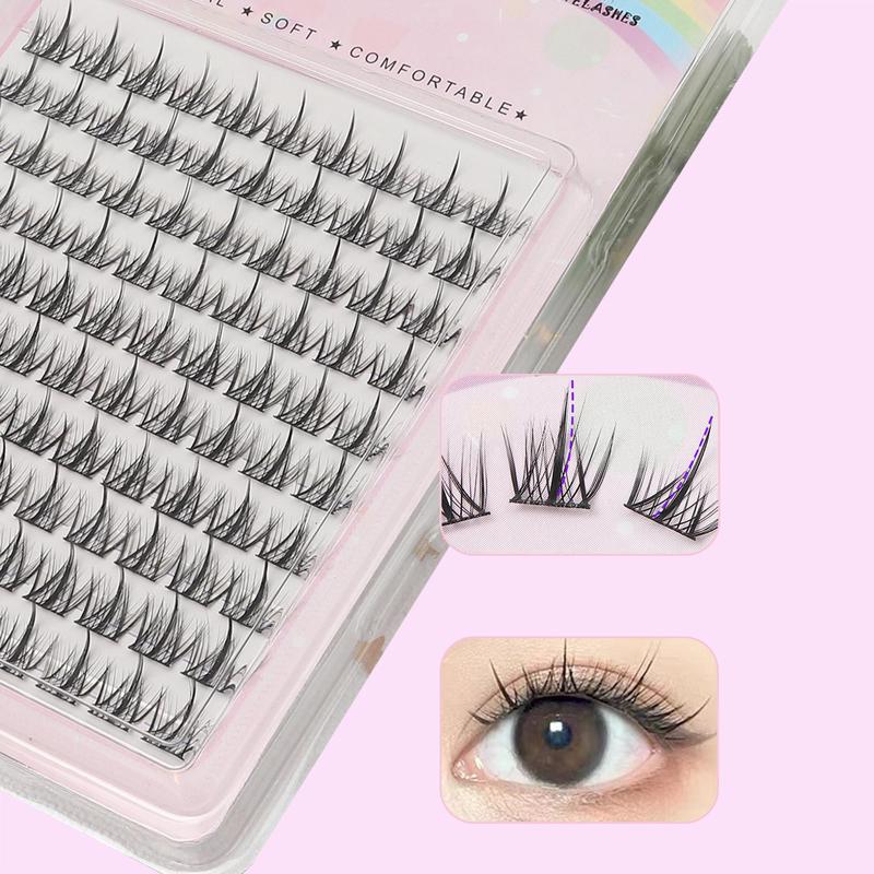 Reusable Individual False Eyelashes, 500pcs set Natural Look Eyelash Extensions, Self Grafting Curl Eyelashes, False Eyelashes for Women & Girls