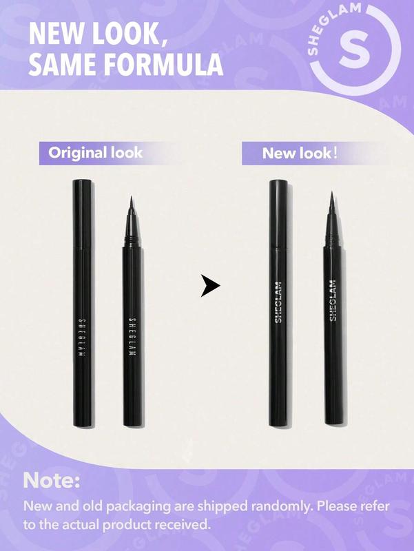 SHEGLAM Pro Precision Waterproof Liquid Eyeliner - Black Matte Pencil