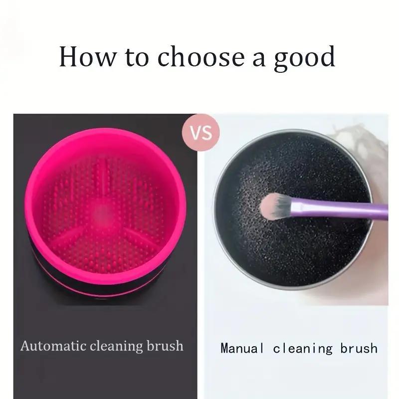 Electric Makeup Brush Cleaning Tool, USB Rechargeable Automatic Makeup Brush Cleaner, Professional Makeup Tools for Women