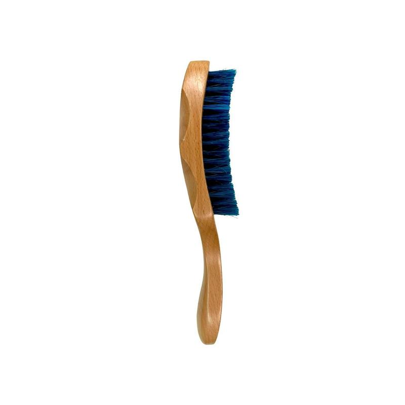 JIGGSAWMILLIONS Blue Medium Wave Brush, Medium Tribal Wave Brush Custom Grip, Bristle Hair Brush For Men and Women