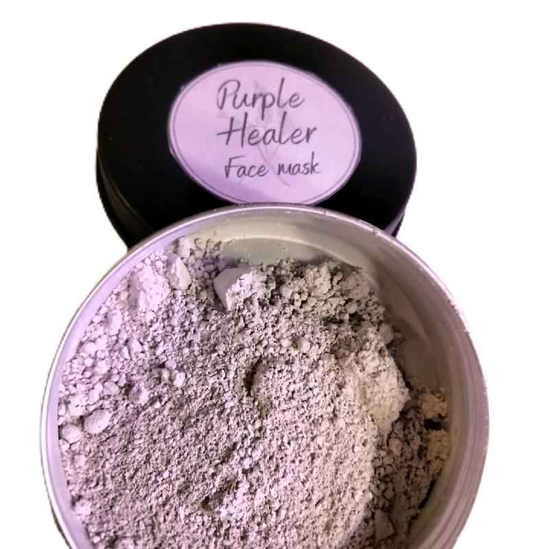 Purple Healer face mask - Dry clay mask - Just add water Skincare Gentle Comfort Repair Skin Repair