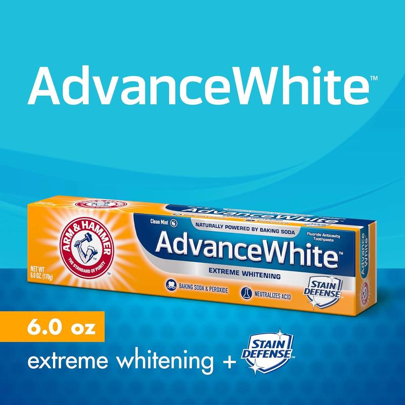 Arm and Hammer Advance White Baking Soda and Peroxide Toothpaste in Fresh Mint 0.9 Oz (Pack Of 1) Oral Gentle