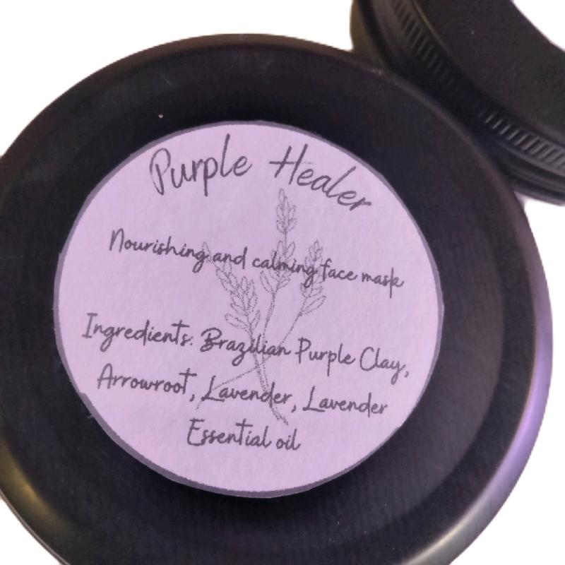 Purple Healer face mask - Dry clay mask - Just add water Skincare Gentle Comfort Repair Skin Repair