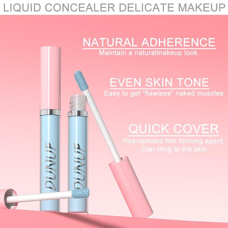 Long-lasting Cosmetic Liquid Concealer, 1 Count Natural Lightweight Concealer, Face & Eye Makeup Product