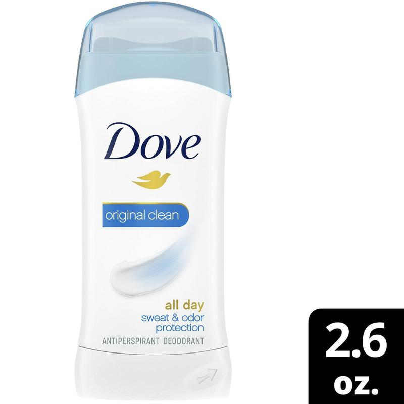 Dove Invisible Solid, Advanced Care, Sweat and Odor Protection, Anti-Perspirant Deodorant, Original Clean, 2.6 Oz (Pack Of 1) Body Care Aluminum