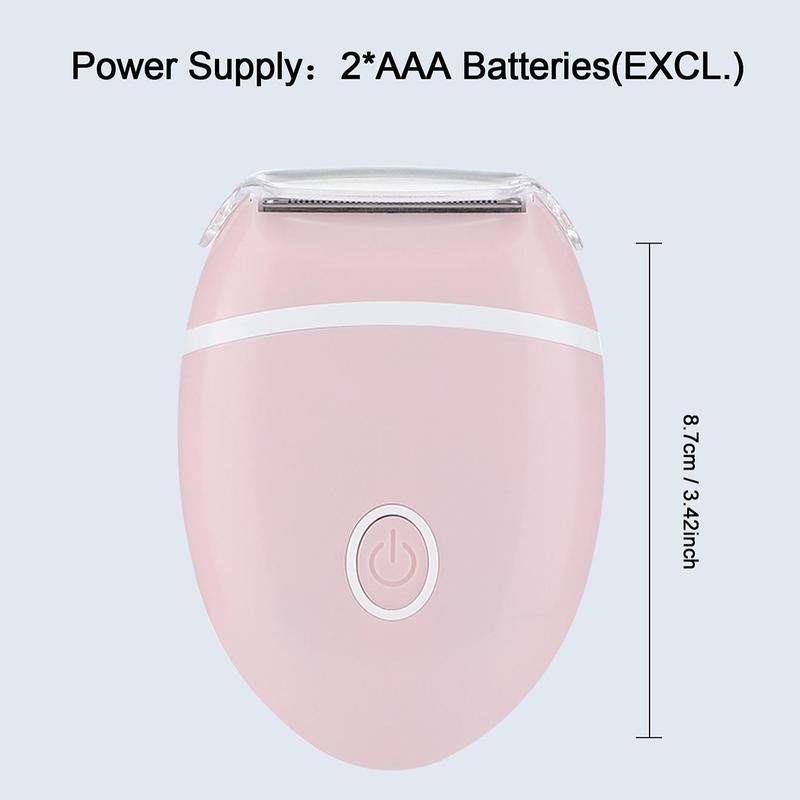 Christmas Comfort Gentle Electric Shaver For Women, Electric Razor For Women, Bikini Legs Underarm Public Hairs Portable Trim (This product Need to buy 2*AAA batteries by yourself