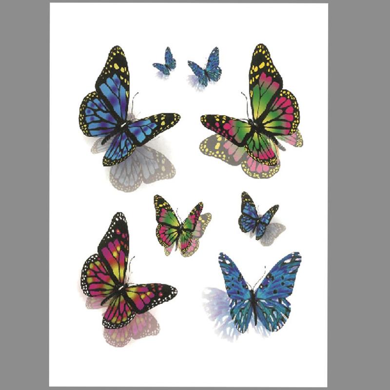 Butterfly Tattoos, 1 Count Temporary Tattoo, Realistic Long Lasting Fake Tattoos, Realistic Tattoo Sticker, Face Paint Body Paint Tattoo Sticker