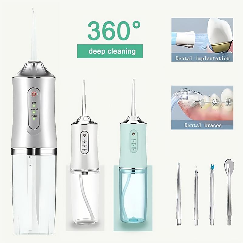 Oral Care Water Flosser, 3 Modes, Deep Plaque Removal, Ideal for Braces Care, Waterproof Design, Must-Have for Travel and Home Use