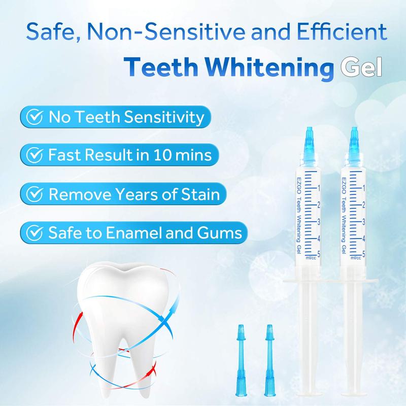 10 Pack Teeth Whitening Gel Refills 22% Bleaching Gel, No Sensitive Teeth Whitener, Great for Sensitive Tooth Whitening, Carbamide Peroxide Teeth Whitening Gel, Mint Flavor (10X 5ML) Oral Coffee Radiant