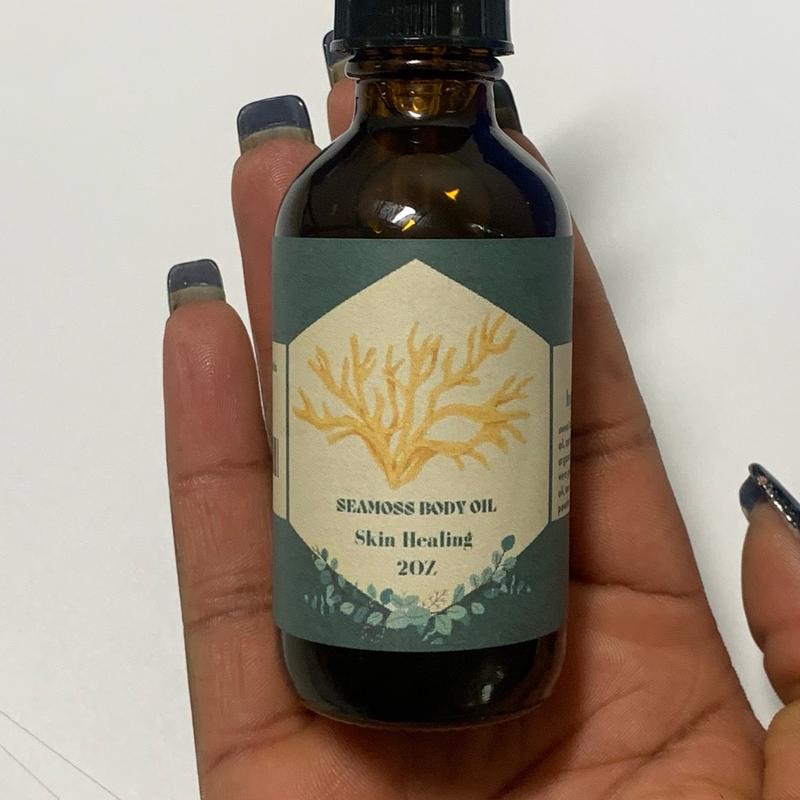 Turmeric SeaMoss Body Oil for Acne & Dark Mark Removal - Hydrating & Soothing - Body Care