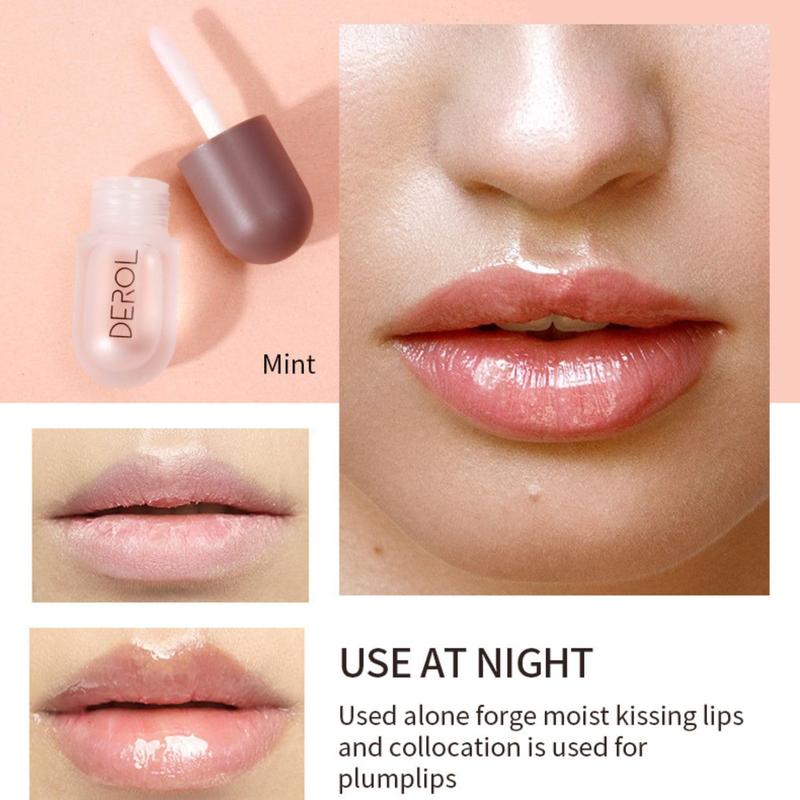 2Pcs Day & Night Lip  Lip Plumping,  Gloss Moisturizing Lip Care