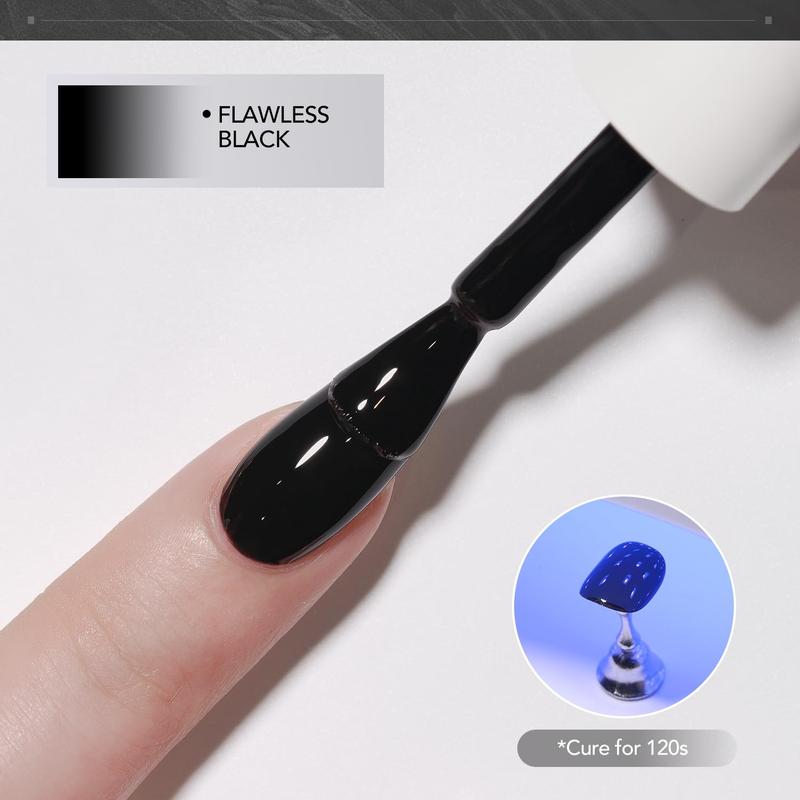 GAOY Black and White Gel Nail Polish, 16ml 2 Colors 2026 2027 Soak Off UV Gel Polish Set for Nail Art DIY Manicure at Home, Flawless Black and White