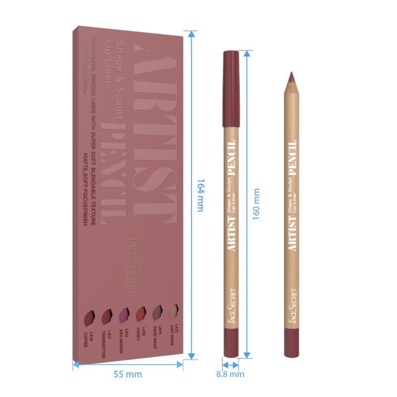 6pcs Nude Lip Liner Set - Waterproof, Matte Finish, Long-Lasting & Smudge-Proof, Easy to Apply for All Skin Types