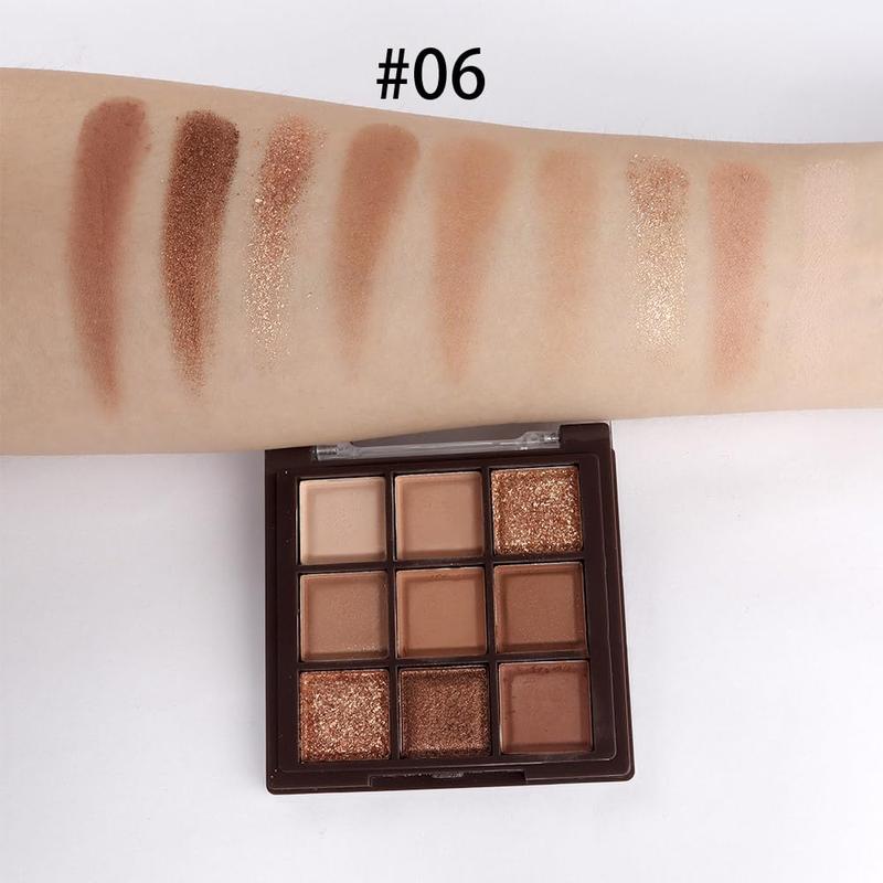 Neutral Nude Brown Eye Shadow Palette,Rose  Dark Brown Bronze Naked Cream Eyeshadow Palette Makeup,Highly Pigmented Natural Eyeshadow Palette for Brown Eyes Long Lasting Naturing-Looking