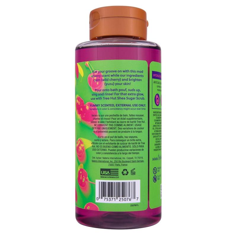 Tree Hut Cherry Rave Hydrating & Brightening Foaming Gel Wash, 18 oz.