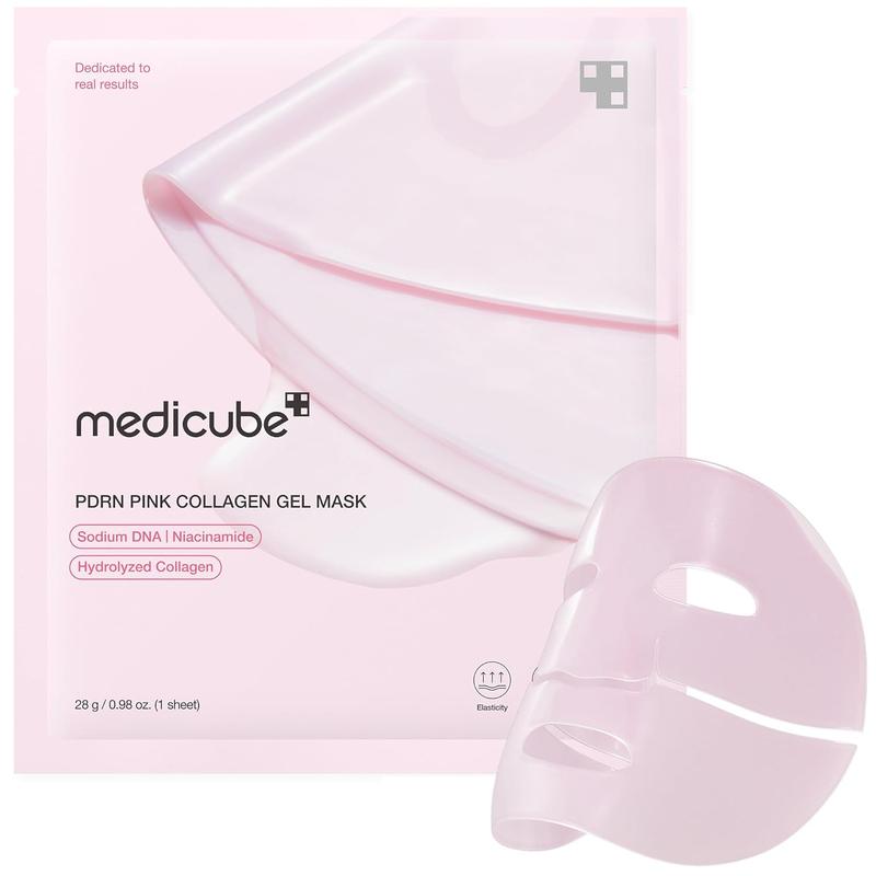 Medicube Salmon DNA PDRN pink collagen jelly gel mask | overnight face mask for glass glow skin- elasticity, hydrating, firming and moisturizing | korean...