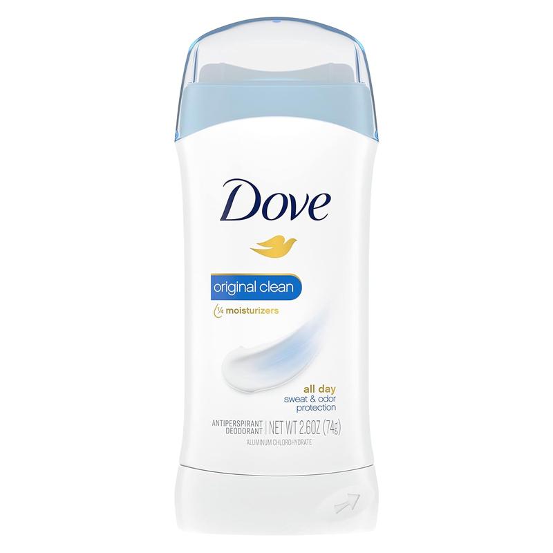 Dove Invisible Solid, Advanced Care, Sweat and Odor Protection, Anti-Perspirant Deodorant, Original Clean, 2.6 Oz (Pack Of 1) Body Care Aluminum