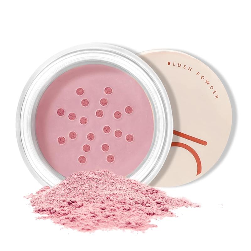 Boobeen Matte Blush Powder Makeup Loose Powder Face Blushes Single Color Blush Rouge Powder Natural Pink Blush for cheeks Gift Cosmetic