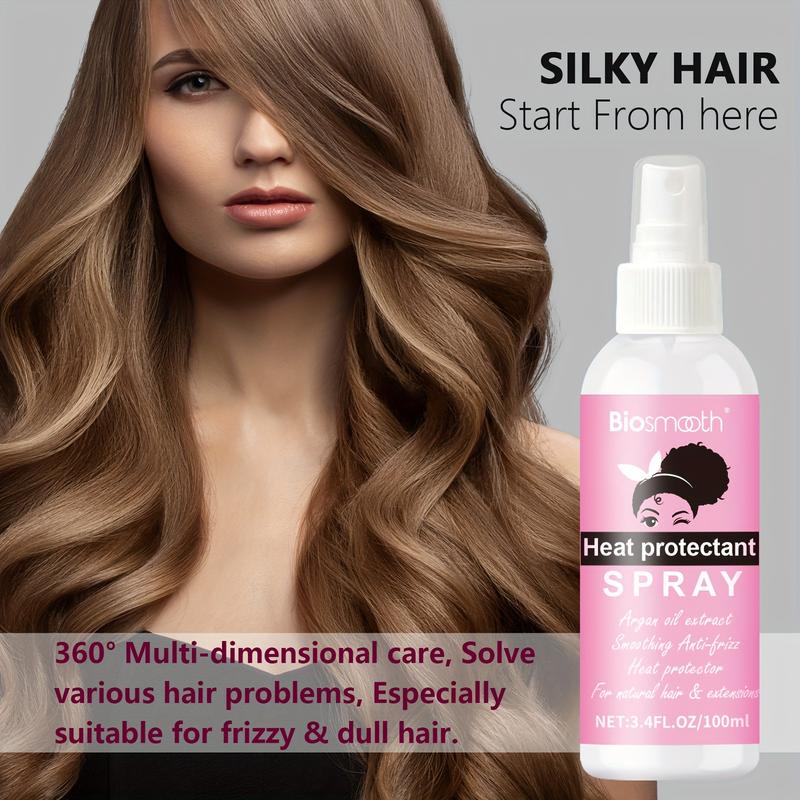 3.38oz Heat Protectant Spray, Safe Ingredients, Keratin Smoothing Heat Protection Spray