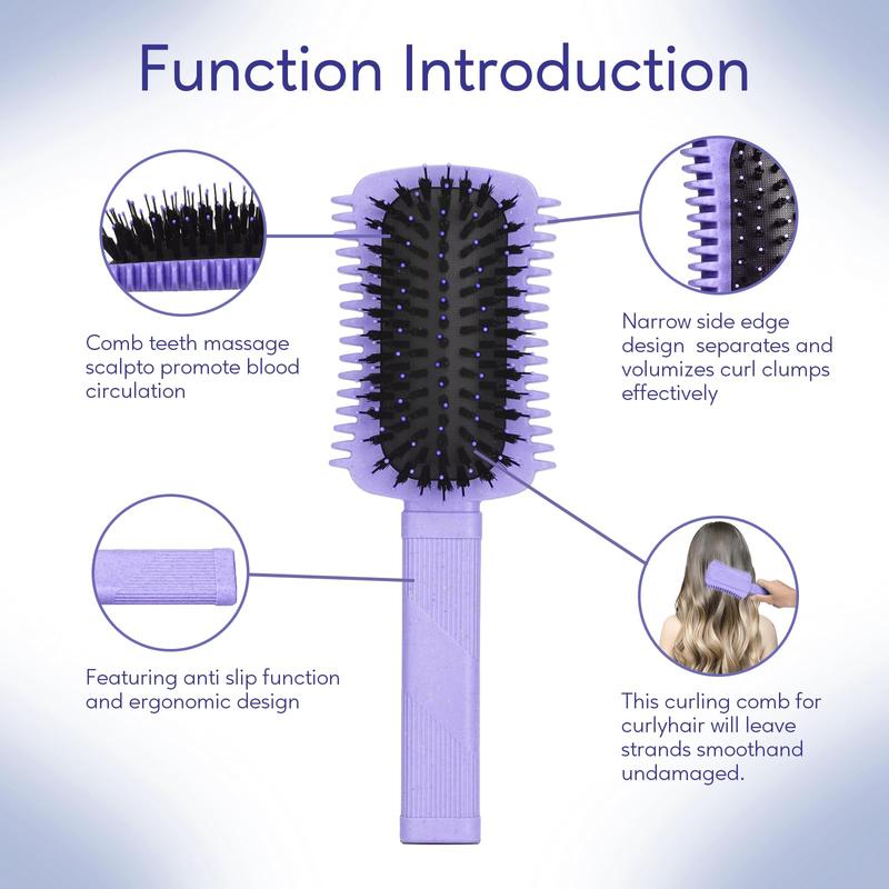 Curl Y-Comb Definition, Volumizing Curl Brush, Curl Definition Brush, Shape and Styling Women Say Curls